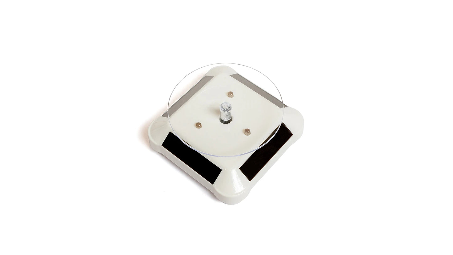 Solar Display Turntable with LED Lights
